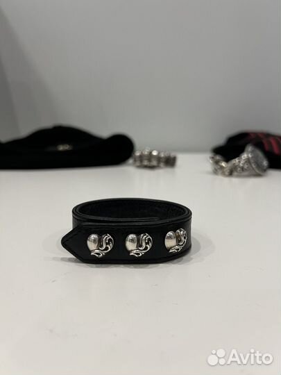 Chrome Hearts leather bracelet