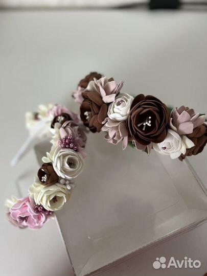 Ободок с цветами