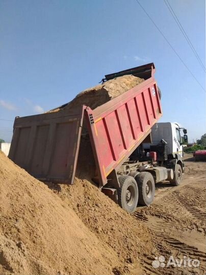 Песок карьерный для подушки