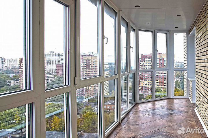 Остекление балкона пвх