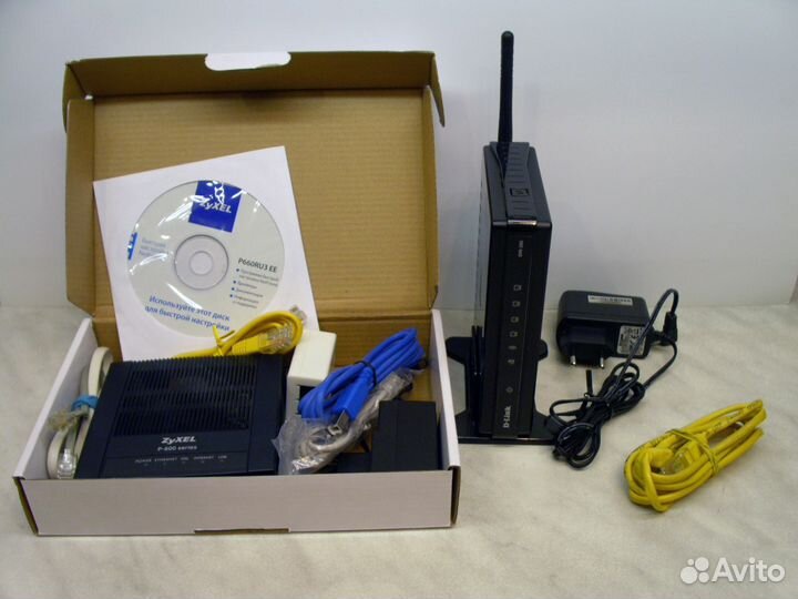 Модем idsl и роутер Wi-Fi