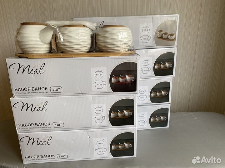 Фарфоровые наборы посуды сахарница чайник баноски