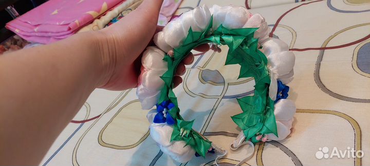 Ободок для волос ручной работы