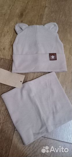 Комплект шапка, шарф