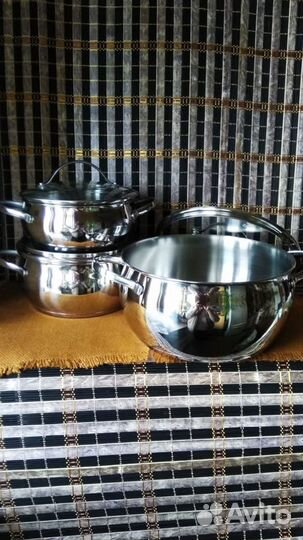 Набор кастрюль 3шт