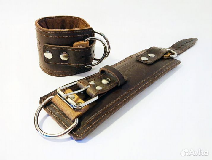 Манжеты на ноги усиленные (1 шт) чёрные или коричн