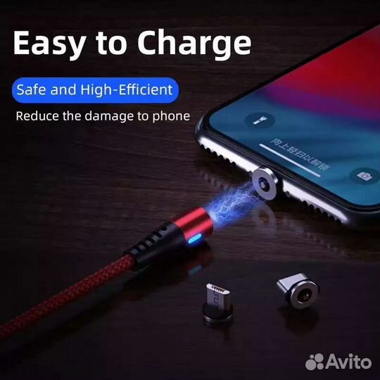Магнитные USB кабели зарядки Type-C, IOS,Micro USB