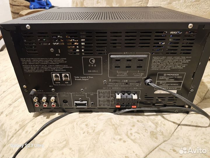 Двухкассетная дека с усилителем Pioneer DC-X620. Д