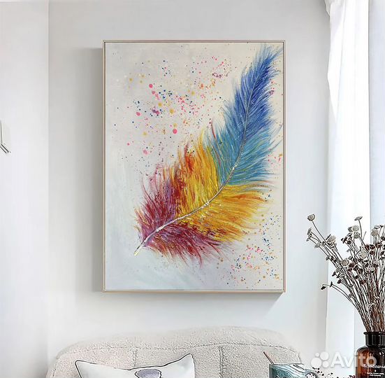 Картина маслом перо
