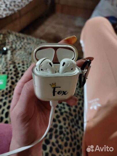 Airpods 1 оригинал кейс хор.Сост.+2 наушн.нераб