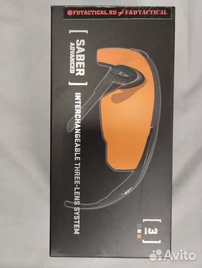 Баллистические очки Wiley X Saber Advanced 3 линзы