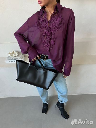 Ermanno scervino блузка шифоновая