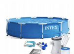 Каркасный бассейн Intex с фильтром