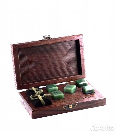 Набор камней из натурального нефрита в подарок