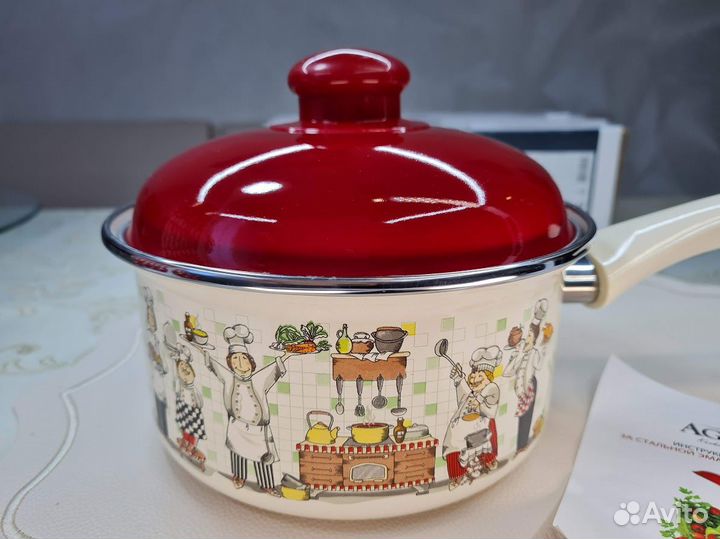 Ковш эмалированный 1,5 л Belissimo Турция