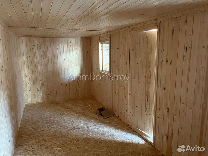 Бытовка деревянная утепленная с электрикой