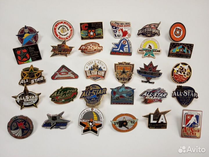 Значки хоккейные нхл
