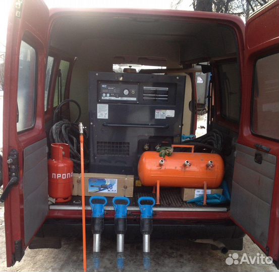 Аренда компрессора с отбойниками и бетоноломами