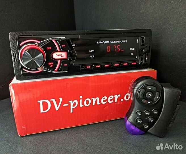 Магнитола Pioneer с блютуз С пультом на руль