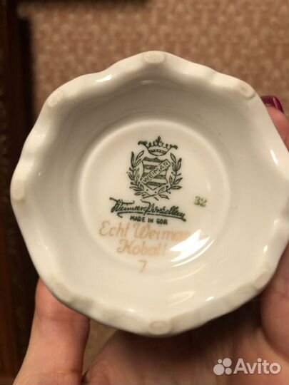 Ваза Weimar кобальт