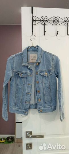 Джинсовая куртка для девочки 134-140