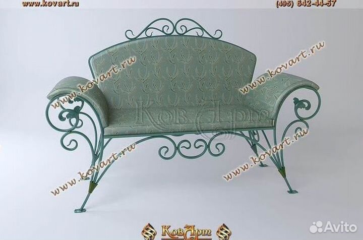 Кованые диваны. Кованый диван в москве. Art: M313