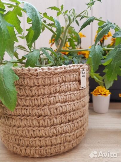 Корзина из джута