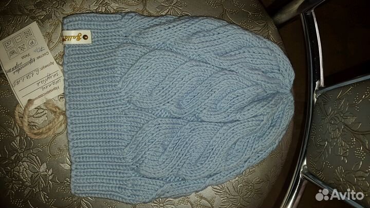 Новая шапочка из натуральной шерсти