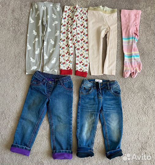 Большой пакет одежды для девочки