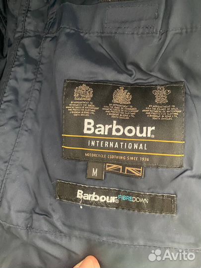 Мужской пуховик barbour