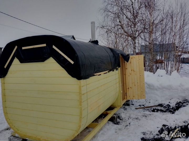 Баня бочка квадро от производителя
