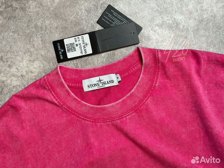 Футболка Stone Island pink paradise