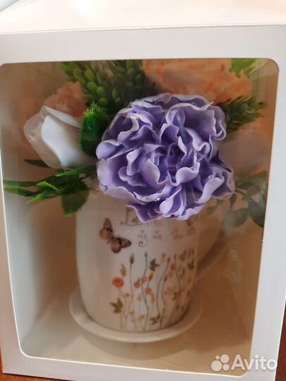 Чайная пара композиция, букет, подарок