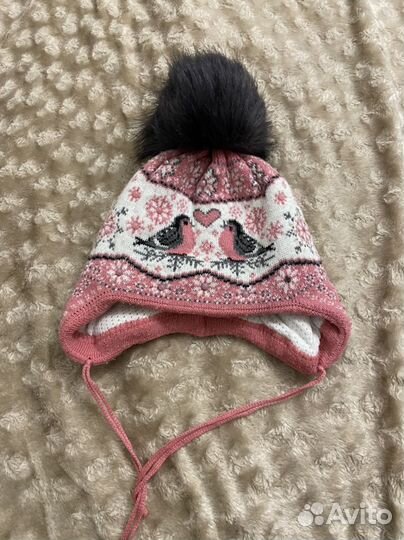 Шапка для девочки зимняя
