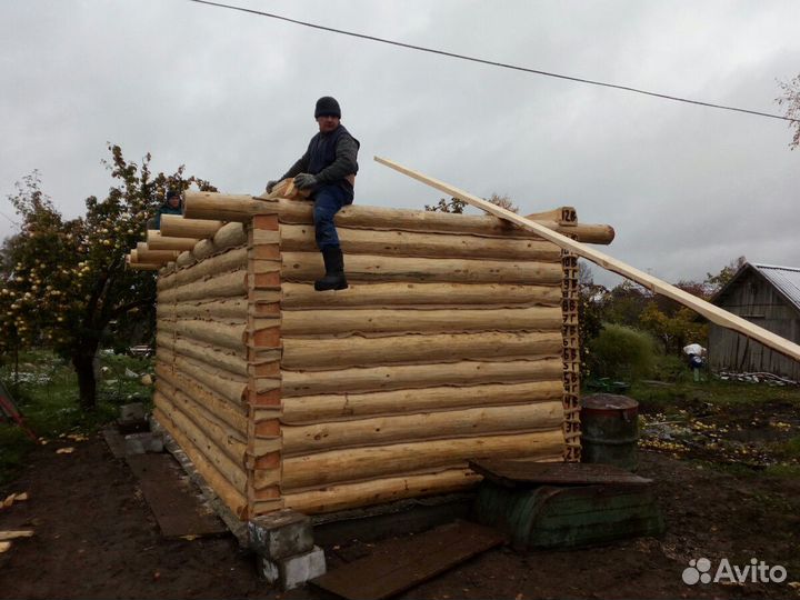 Сруб бани 3х6