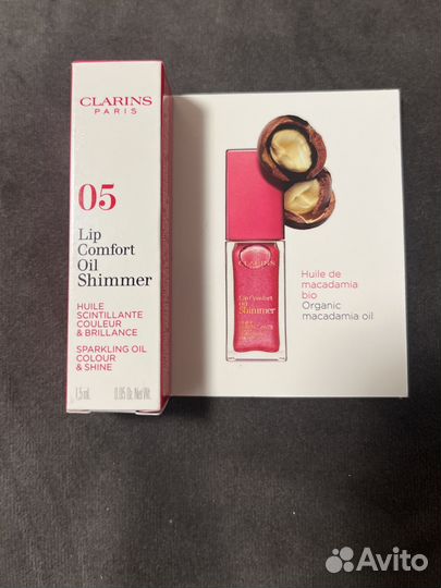 Clarins мерцающее масло для губ