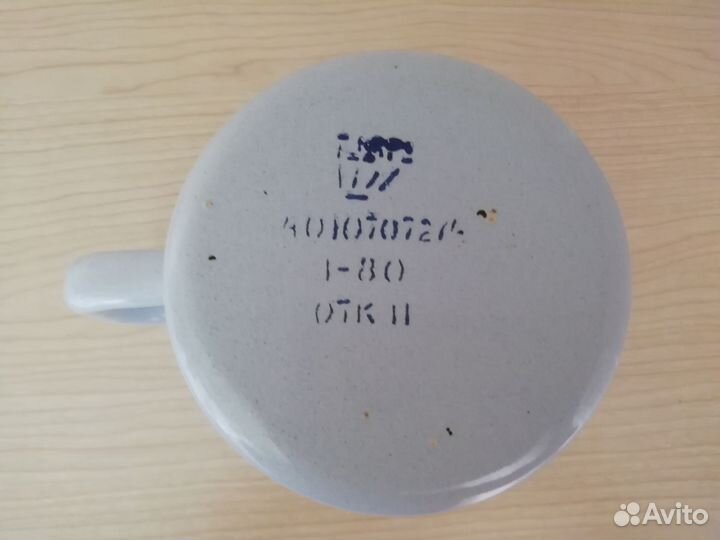 Кружка эмалированная большая