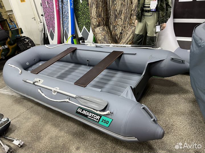 Лодка пвх надувная Gladiator E 350 S с нднд