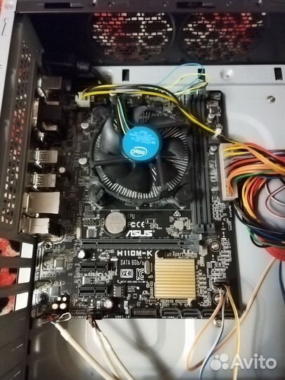 Материнская плата с процессором Asus H110M-K+G4620