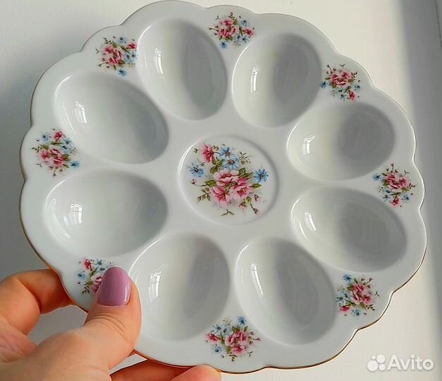 Фарфоровые тарелки для яиц, Чехия и др