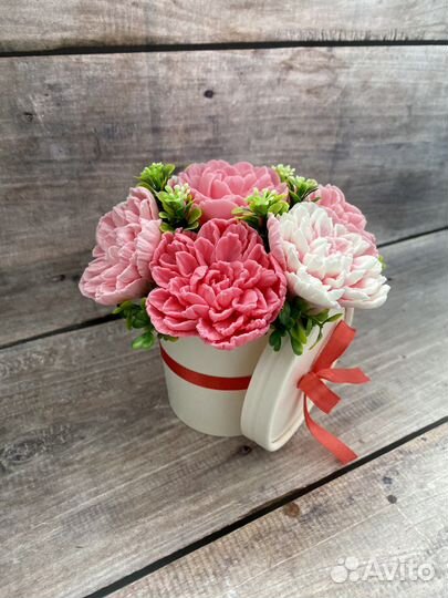 Букет из мыльных цветов