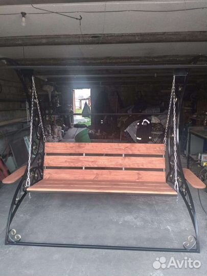 Садовые качели кованные