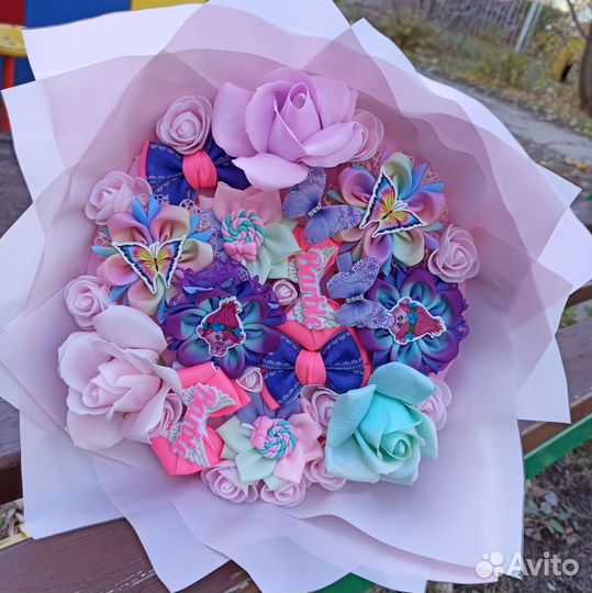 Букет из бантиков для волос