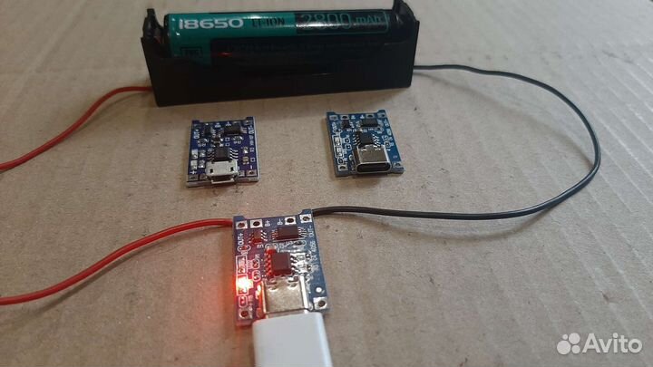 Плата зарядки под один акб