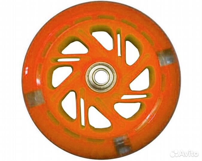 Колесо светящееся для самоката Полиуретан с 2 подщ