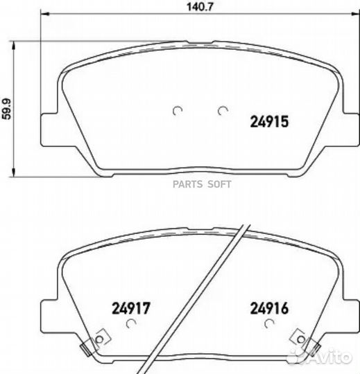 Nisshinbo NP6047 Колодки тормозные передние