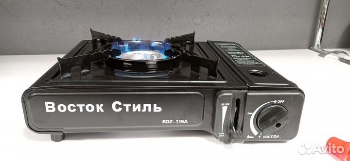 Плитка газовая туристическая в кейсе универсальная