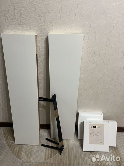 Полки настенные подвесные IKEA белые-110/26 см