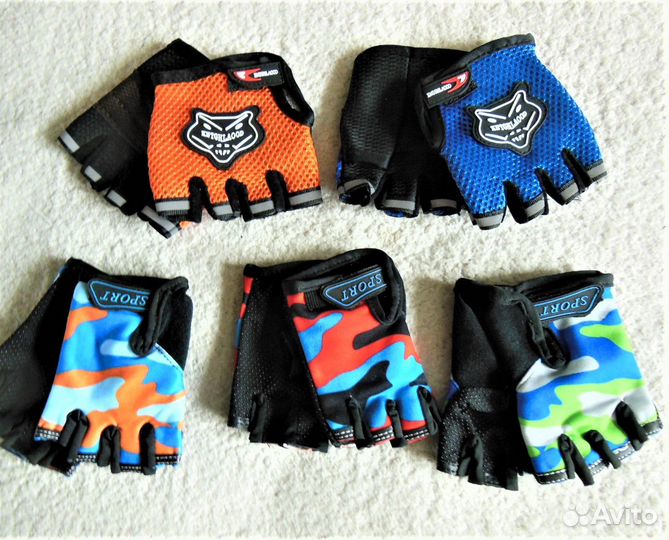 Велоперчатки для детей и взрослых