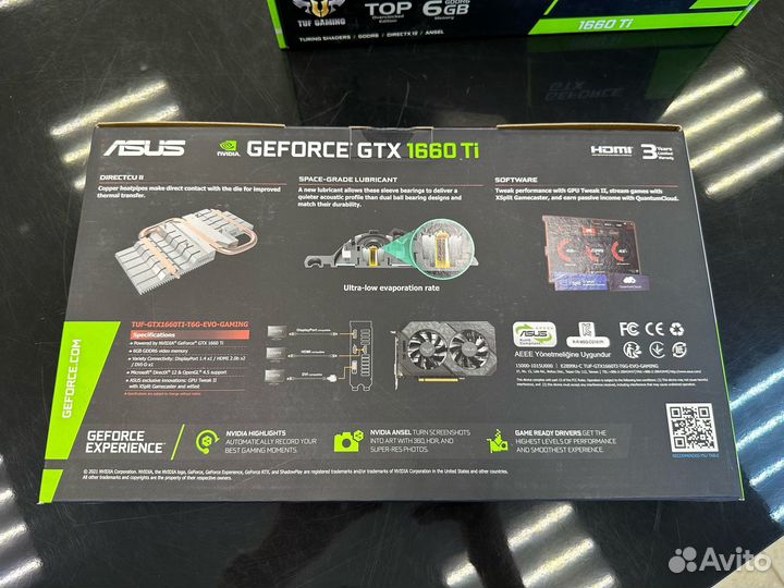 Asus TUF GeForce GTX 1660 Ti EVO TOP Edition 6Gb